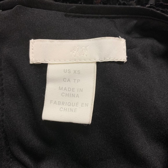 H&M  Black Sequin Mini Dress - Picture 9 of 13